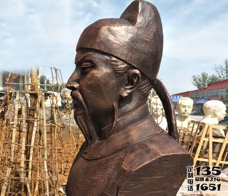 學(xué)校古代歷史名人胸像玻璃鋼仿銅李白雕塑 學(xué)校古代歷史名人胸像玻璃鋼仿銅李白雕塑