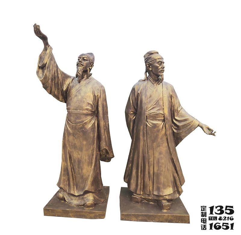 學(xué)校古代著名詩(shī)人玻璃鋼仿銅李白雕塑 學(xué)校古代著名詩(shī)人玻璃鋼仿銅李白雕塑