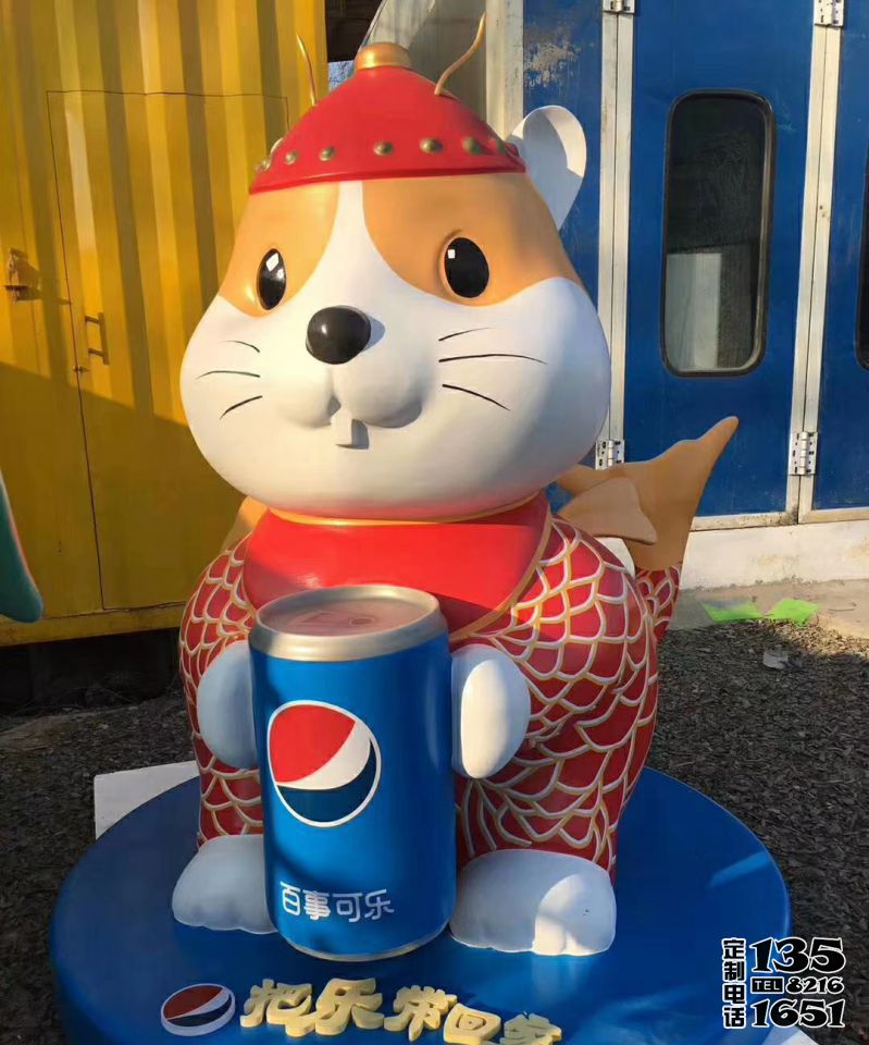 景區(qū)商場(chǎng)卡通創(chuàng)意倉鼠雕塑